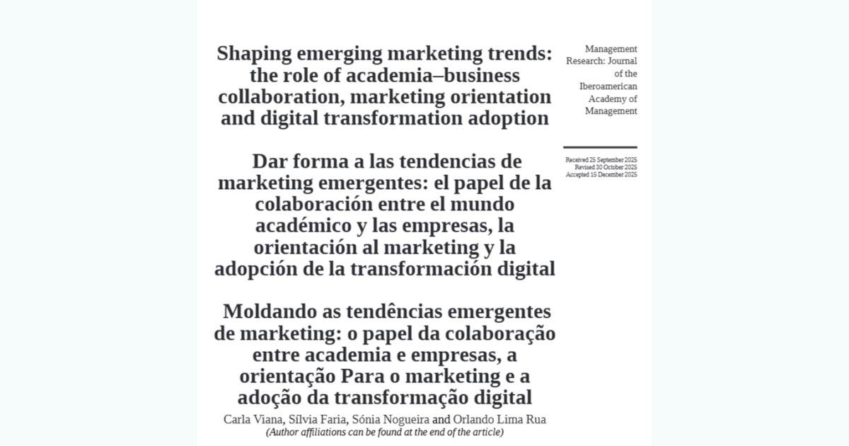 Tendências emergentes em marketing